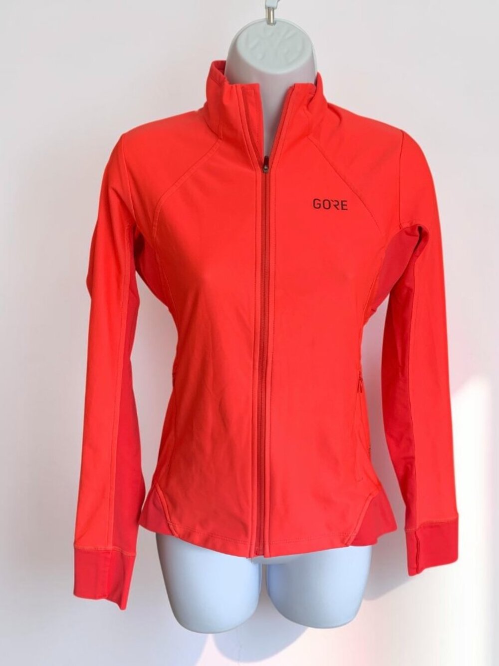 Gore Wear R3 Womens Partial Windstopper Running Jacket | XS, Coral Red | NWOT